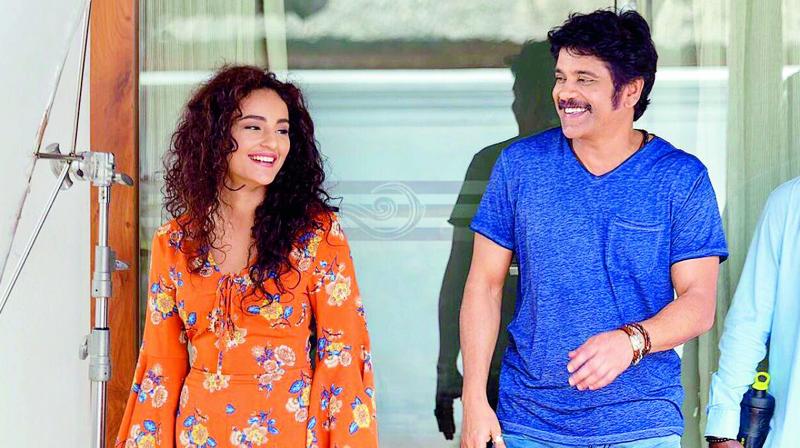 Seerat Kapoor and Nagarjuna Seerat Kapoor and Nagarjuna