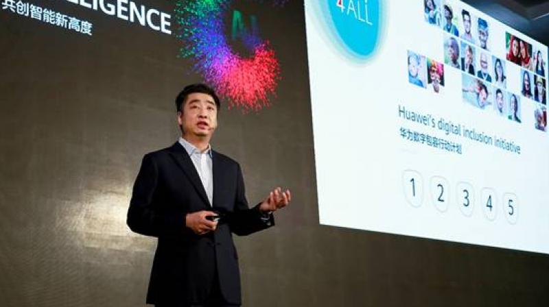 In his speech, Hu elaborated on Huawei's TECH4ALL initiative and shared the initiative's current progress. In his speech, Hu elaborated on Huawei's TECH4ALL initiative and shared the initiative's current progress.