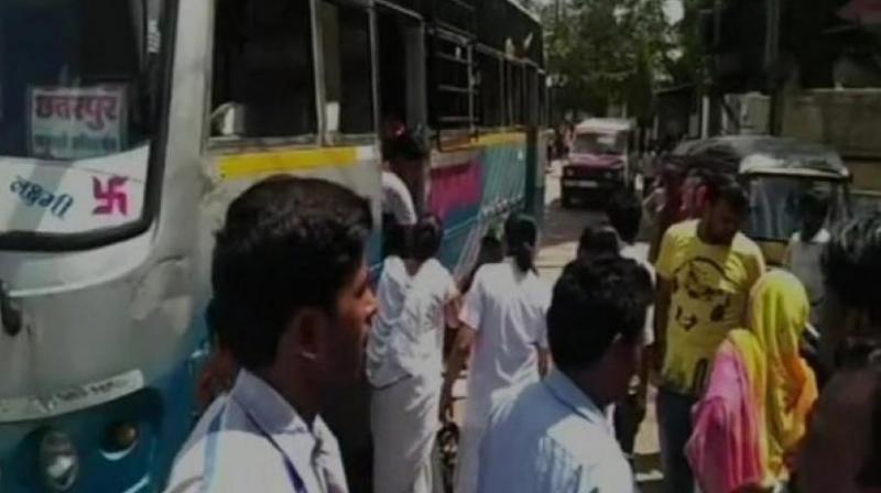 Her husband has alleged that despite her condition, she wasn't provided any ambulance. (Photo: ANI) Her husband has alleged that despite her condition, she wasn't provided any ambulance. (Photo: ANI)