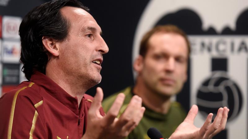 Emery, who guided Sevilla to three consecutive Europa League crowns, said returning Arsenal to Europe’s elite competition for the first time in three years was not on top of his wish list. (Photo: AFP) Emery, who guided Sevilla to three consecutive Europa League crowns, said returning Arsenal to Europe’s elite competition for the first time in three years was not on top of his wish list. (Photo: AFP)