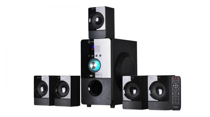 The company says that one can experience surround sound of multiplexes with 5.1 Dolby Digital and DTS encoding technology that is claimed to offer detailed surround sound effect, making every little sound loud and clear. The company says that one can experience surround sound of multiplexes with 5.1 Dolby Digital and DTS encoding technology that is claimed to offer detailed surround sound effect, making every little sound loud and clear.