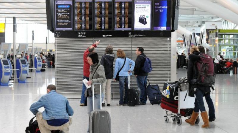 London's Heathrow airport. (Photo: AFP) London's Heathrow airport. (Photo: AFP)