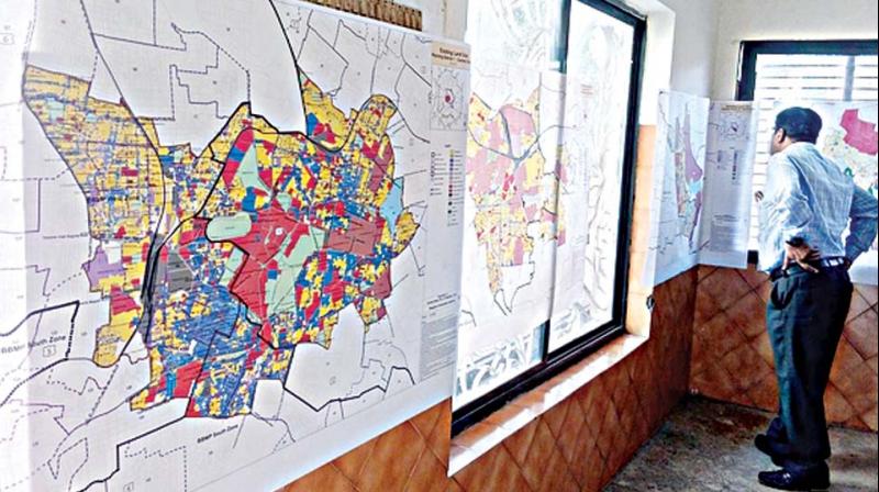 Drafts of the city map at the BDA’s public consultation of its Revised Master Plan 2031 Drafts of the city map at the BDA’s public consultation of its Revised Master Plan 2031