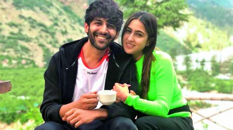 Sara Ali Khan and Kartik Aryan Sara Ali Khan and Kartik Aryan
