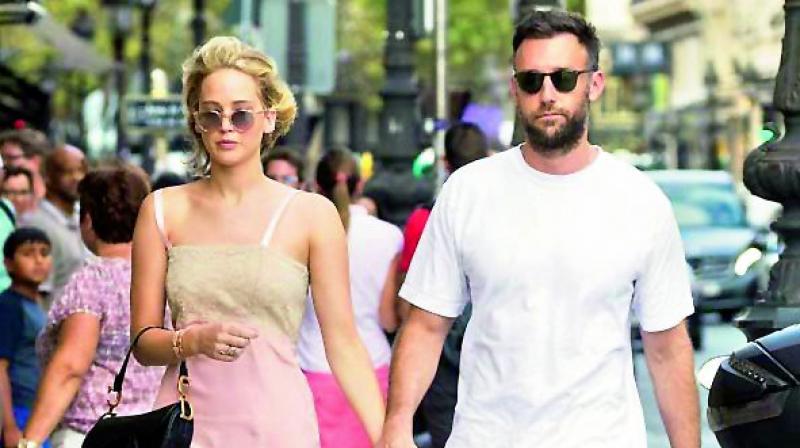 Jennifer Lawrence and Cooke Maroney Jennifer Lawrence and Cooke Maroney