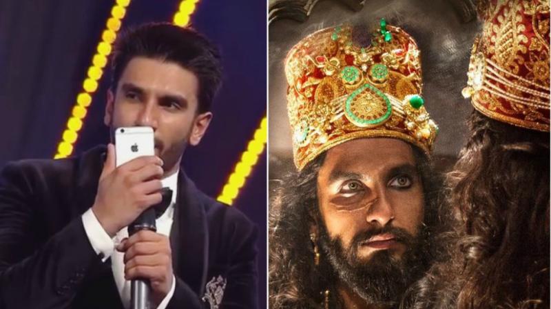 Ranveer Singh at an event, in 'Padmaavat'. Ranveer Singh at an event, in 'Padmaavat'.