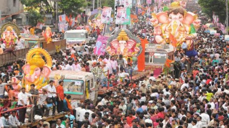 Vijayawada readies for Ganesh festival Vijayawada readies for Ganesh festival