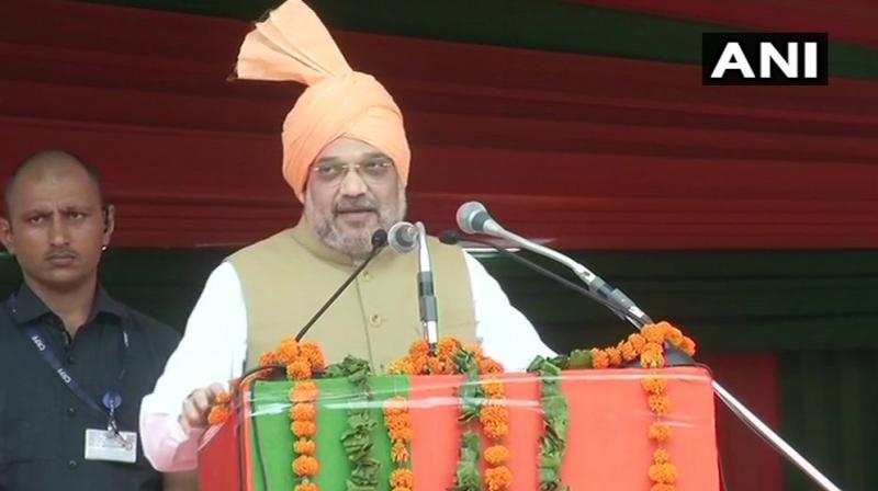 Showing confidence ahead of Haryana polls, due in October, Shah said, 'We are again going to form government in Haryana, with 2/3rd majority.' (Photo: ANI) Showing confidence ahead of Haryana polls, due in October, Shah said, 'We are again going to form government in Haryana, with 2/3rd majority.' (Photo: ANI)