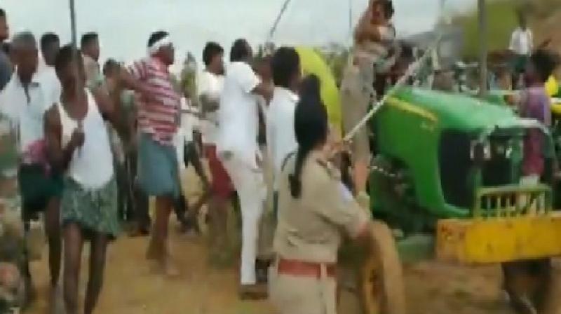 A forest officer, Chole Anita, sustained serious injuries in the attack and was rushed to a hospital for treatment. (Photo: ANI) A forest officer, Chole Anita, sustained serious injuries in the attack and was rushed to a hospital for treatment. (Photo: ANI)