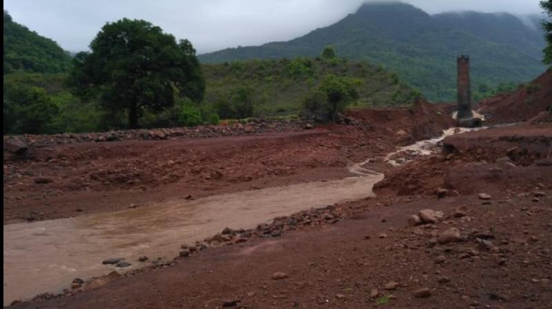 A team of National Disaster Response Force (NDRF), police and volunteers are present at the spot. (Photo: ANI) A team of National Disaster Response Force (NDRF), police and volunteers are present at the spot. (Photo: ANI)