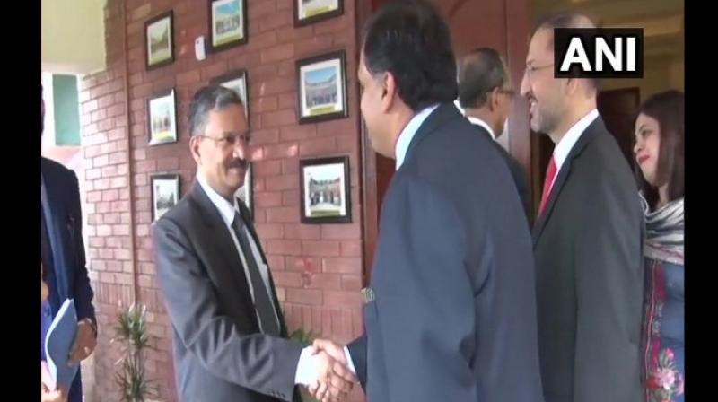 In the meeting, both sides agreed to maintain a channel of communication and work towards finalisation of the agreement on Kartarpur Sahib Corridor. (Photo: ANI) In the meeting, both sides agreed to maintain a channel of communication and work towards finalisation of the agreement on Kartarpur Sahib Corridor. (Photo: ANI)