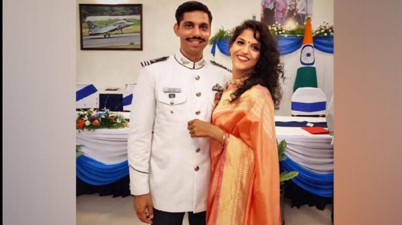 Garima Abrol, wife of late Squadron Leader Samir Abrol who was killed in Mirage 2000 fighter jet crash, has cleared Services Selection Board in Varanasi and may get an opportunity to join the Indian Air Force's academy in Dundigal in Telangana. (Photo: ANI) Garima Abrol, wife of late Squadron Leader Samir Abrol who was killed in Mirage 2000 fighter jet crash, has cleared Services Selection Board in Varanasi and may get an opportunity to join the Indian Air Force's academy in Dundigal in Telangana. (Photo: ANI)