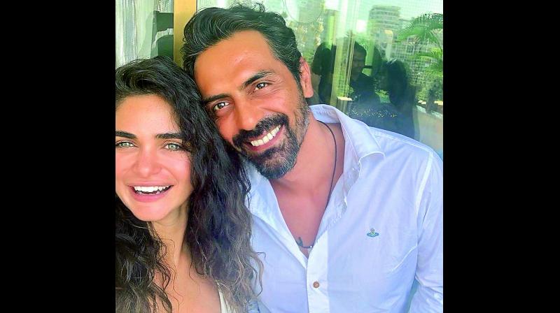 Arjun Rampal and girlfriend Gabriella Demetriades. Arjun Rampal and girlfriend Gabriella Demetriades.