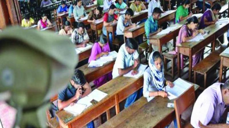 Students were asked to write a ‘report for a newspaper’ on any of the two – ‘harmful effects on the society of chanting Jai Shri Ram’ or on the ‘bold step of the government to stop corruption by returning cut money.’ (Representational Image) Students were asked to write a ‘report for a newspaper’ on any of the two – ‘harmful effects on the society of chanting Jai Shri Ram’ or on the ‘bold step of the government to stop corruption by returning cut money.’ (Representational Image)