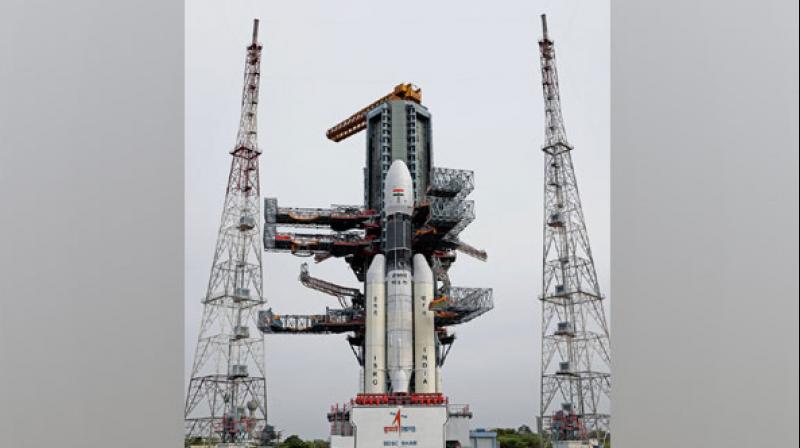 Chandrayaan-2, India's indigenous moon mission is set to launch from the Satish Dhawan Space Centre at Sriharikota in Nellore district of Andhra Pradesh at 2.43 pm on Monday. (Photo: File) Chandrayaan-2, India's indigenous moon mission is set to launch from the Satish Dhawan Space Centre at Sriharikota in Nellore district of Andhra Pradesh at 2.43 pm on Monday. (Photo: File)