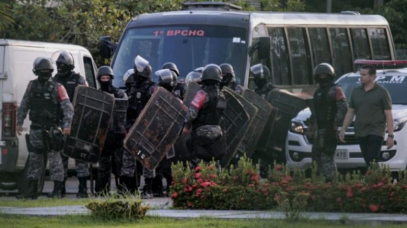 A bloody clash between two prison gangs on Monday left at least 57 inmates dead with 16 of them decapitated, authorities in the state of Para said, the latest deadly clash as Brazil's government struggles to control the country's overcrowded jails. (Photo: AFP) A bloody clash between two prison gangs on Monday left at least 57 inmates dead with 16 of them decapitated, authorities in the state of Para said, the latest deadly clash as Brazil's government struggles to control the country's overcrowded jails. (Photo: AFP)