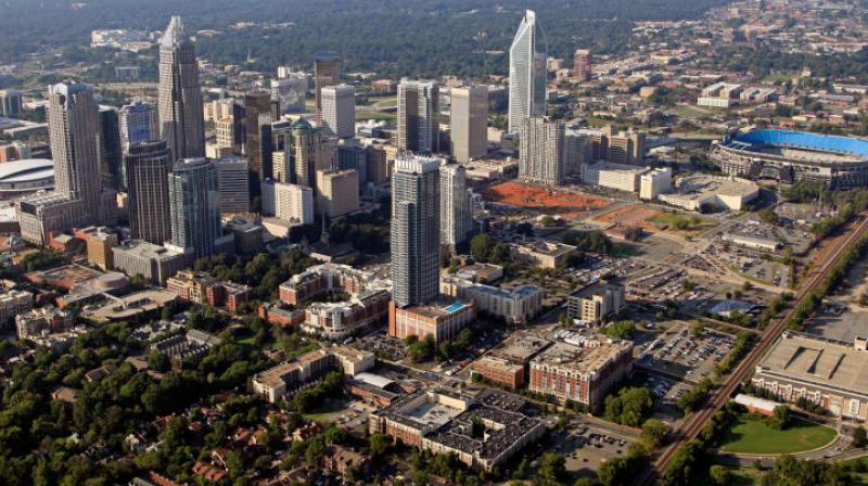 Bird's eye view of North Carolina's metropolitan downtown. Photo: AP Bird's eye view of North Carolina's metropolitan downtown. Photo: AP