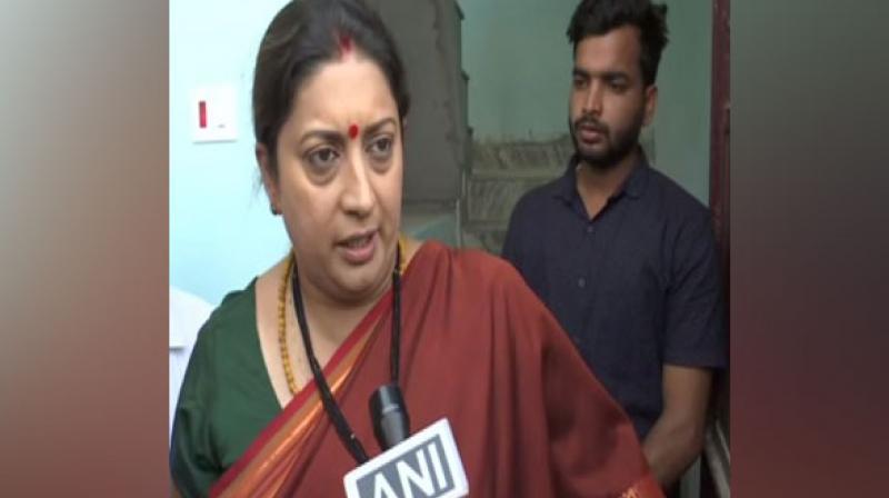 Irani asserted that this is no less achievement in itself as five years ago Priyanka Gandhi did not even know her name. (Photo: ANI) Irani asserted that this is no less achievement in itself as five years ago Priyanka Gandhi did not even know her name. (Photo: ANI)