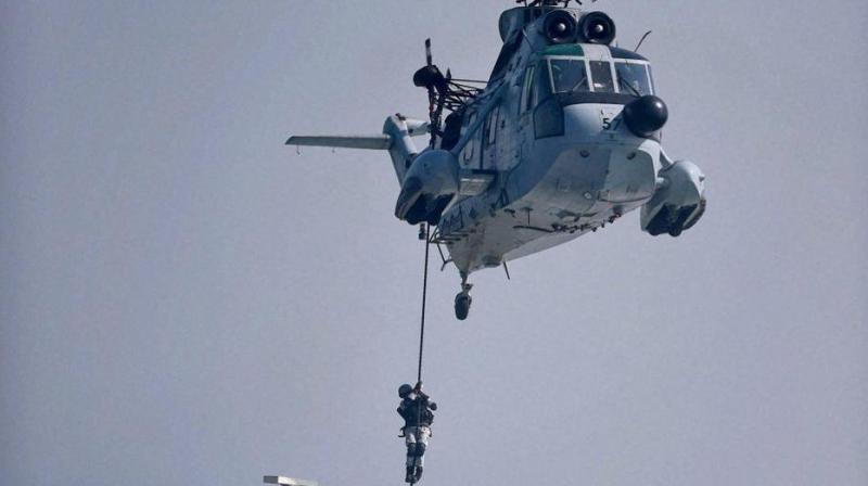 6 helicopters will be procured at a fly away condition while 95 will be made in India. (Representational Image | PTI) 6 helicopters will be procured at a fly away condition while 95 will be made in India. (Representational Image | PTI)