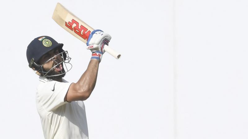 Virat Kohli brought up his 15th Test ton to put India in a commanding position in the fourth Test against England. (Photo: Rajesh Jadhav / DC) Virat Kohli brought up his 15th Test ton to put India in a commanding position in the fourth Test against England. (Photo: Rajesh Jadhav / DC)