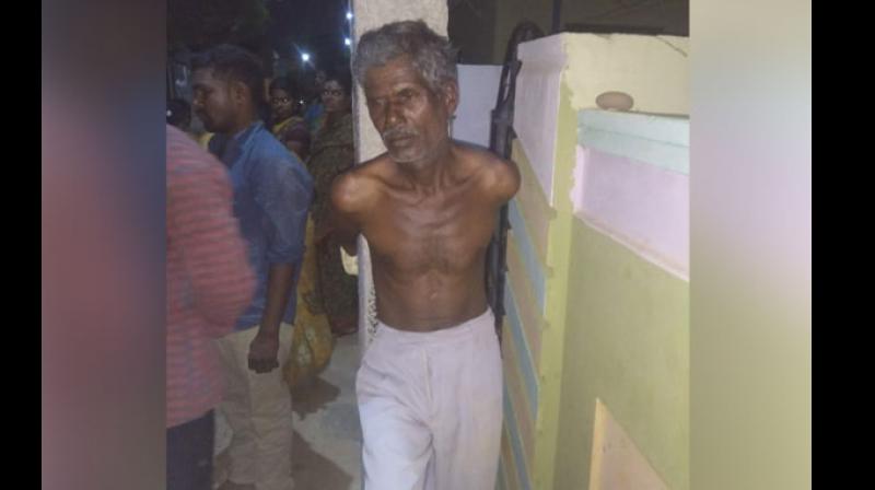 The accused was identified as Venkataiah. (Photo: ANI) The accused was identified as Venkataiah. (Photo: ANI)