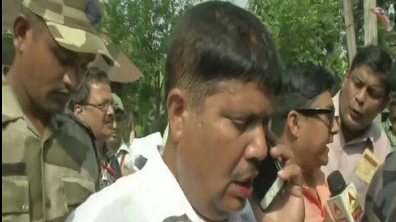 BJP MP from Barrackpore, Arjun Singh, said Trinamool Congress (TMC) delegation to Bhatpara will be welcomed with 'Jai Shri Ram' chants and added that the TMC was trying to reap benefits by coming after the BJP delegation in the area. (Photo: ANI) BJP MP from Barrackpore, Arjun Singh, said Trinamool Congress (TMC) delegation to Bhatpara will be welcomed with 'Jai Shri Ram' chants and added that the TMC was trying to reap benefits by coming after the BJP delegation in the area. (Photo: ANI)