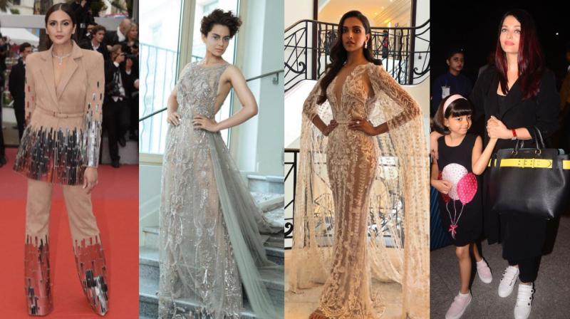 Huma Qureshi, Kangana Ranaut, Deepika Padukone at Cannes, Aishwarya Rai Bachchcan leaves for festival with daughter Aaradhya. (Photo: L-R, Twitter, Twiter, Instagram, Viral Bhayani) Huma Qureshi, Kangana Ranaut, Deepika Padukone at Cannes, Aishwarya Rai Bachchcan leaves for festival with daughter Aaradhya. (Photo: L-R, Twitter, Twiter, Instagram, Viral Bhayani)