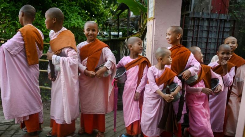 Like many who persevere with a monastic life until the end of high school, she has resolved to remain a nun rather than returning to the secular world. (Photo: AFP) Like many who persevere with a monastic life until the end of high school, she has resolved to remain a nun rather than returning to the secular world. (Photo: AFP)