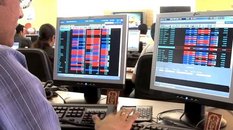 A broker at NSE. A broker at NSE.