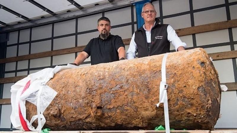 The bomb was dropped by Britain’s Royal Air Force during the 1939-45 war, city officials said. (Photo: AFP) The bomb was dropped by Britain’s Royal Air Force during the 1939-45 war, city officials said. (Photo: AFP)