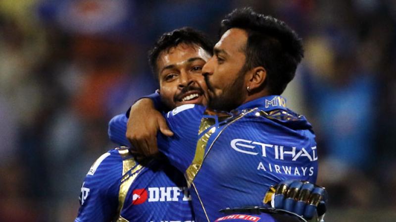 Both the brothers share a good rapport with each other, having played together for Mumbai Indians in the Indian Premier League. (Photo: BCCI) Both the brothers share a good rapport with each other, having played together for Mumbai Indians in the Indian Premier League. (Photo: BCCI)