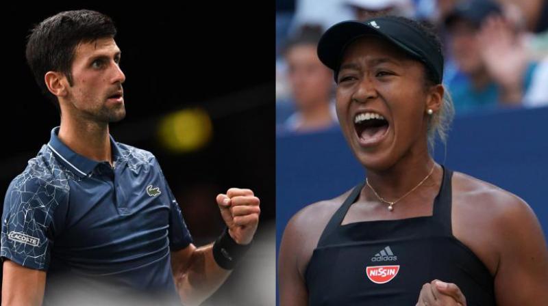 Novak Djokovic; Naomi Osaka Novak Djokovic; Naomi Osaka