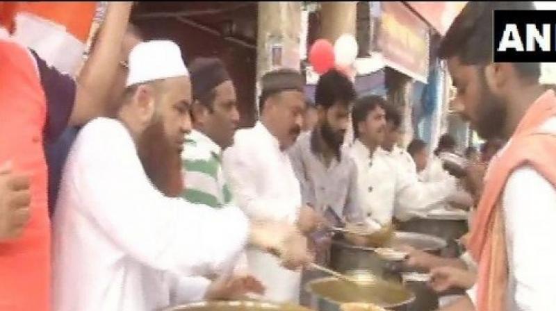 Senior BJP leader Vijay Goel also joined the Shobha Yatra. (Photo: ANI) Senior BJP leader Vijay Goel also joined the Shobha Yatra. (Photo: ANI)