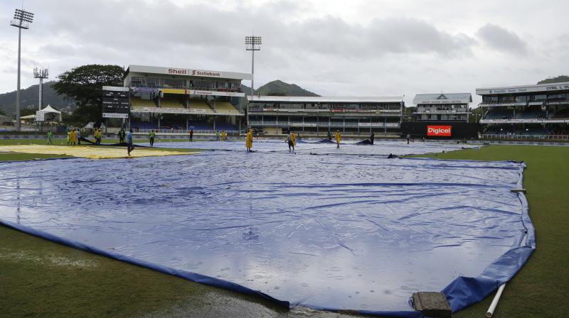 With rain hampering the first two ODIs, all eyes will be on the third match at the Sir Vivian Richards Stadium, in Antigua. (Photo: AP) With rain hampering the first two ODIs, all eyes will be on the third match at the Sir Vivian Richards Stadium, in Antigua. (Photo: AP)
