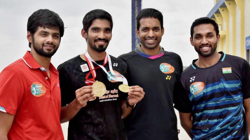 Kidambi Srikanth, B Sai Praneeth, and HS Prannoy have dished out some tremendous performances, taking the world of badminton by storm. (Photo: PTI) Kidambi Srikanth, B Sai Praneeth, and HS Prannoy have dished out some tremendous performances, taking the world of badminton by storm. (Photo: PTI)