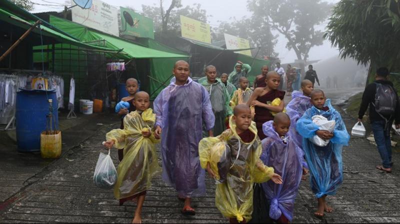 Heavy downpours hit the tropical Southeast Asian country during the May-October rainy season, often triggering flooding. (Photo: AFP) Heavy downpours hit the tropical Southeast Asian country during the May-October rainy season, often triggering flooding. (Photo: AFP)