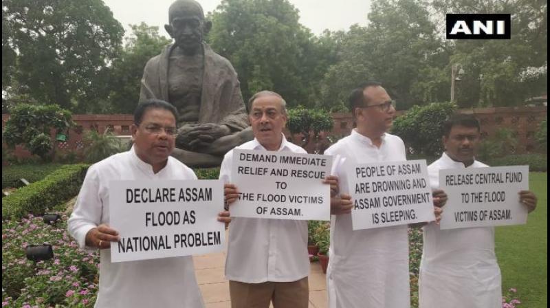 Raising the issue of the alarming flood situation in Assam during Zero Hour in Rajya Sabha, Congress's Ripun Bora also urged the government to send a union minister to take stock of the situation. (Photo: ANI) Raising the issue of the alarming flood situation in Assam during Zero Hour in Rajya Sabha, Congress's Ripun Bora also urged the government to send a union minister to take stock of the situation. (Photo: ANI)