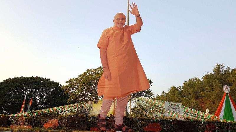 A big size cut-out of Prime Minister Narendra Modi. (Photo: PTI) A big size cut-out of Prime Minister Narendra Modi. (Photo: PTI)