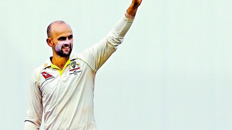 Nathan Lyon celebrates his six-wicket haul. (Photo: AFP) Nathan Lyon celebrates his six-wicket haul. (Photo: AFP)