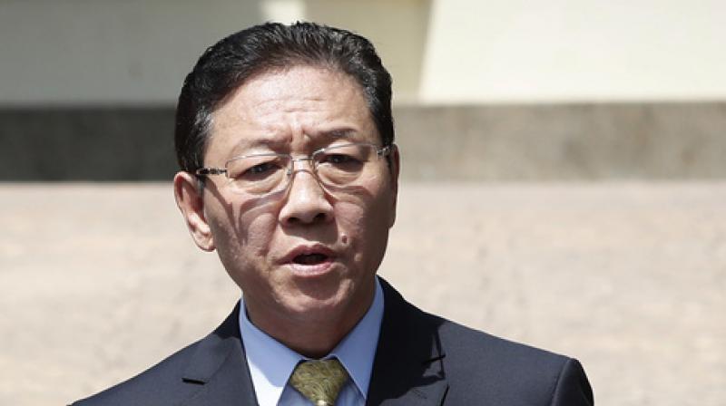 North Korea's Ambassador to Malaysia Kang Chol speaks to the media outside the North Korean Embassy in Kuala Lumpur, Malaysia. (Photo: AP) North Korea's Ambassador to Malaysia Kang Chol speaks to the media outside the North Korean Embassy in Kuala Lumpur, Malaysia. (Photo: AP)