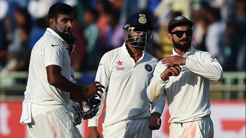 When Bangladesh were batting, India got the wicket of opener Soumya Sarkar through a successful DRS after the on-field umpire had ruled not out. (Photo: AFP) When Bangladesh were batting, India got the wicket of opener Soumya Sarkar through a successful DRS after the on-field umpire had ruled not out. (Photo: AFP)