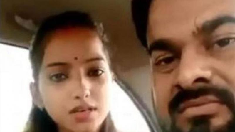 The couple had claimed to be under threat from BJP MLA over their inter-caste marriage. (Photo: Screengrab) The couple had claimed to be under threat from BJP MLA over their inter-caste marriage. (Photo: Screengrab)