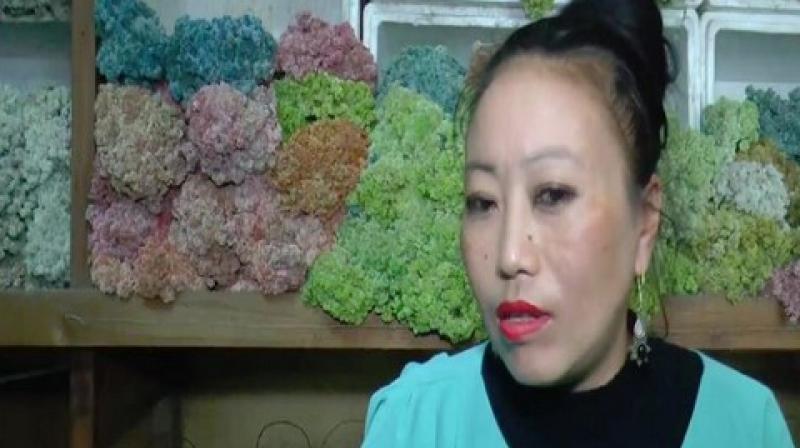 Chachea, who is a florist by profession, makes exquisite dolls and has drawn quite a lot of customers since the beginning. (Photo: ANI) Chachea, who is a florist by profession, makes exquisite dolls and has drawn quite a lot of customers since the beginning. (Photo: ANI)