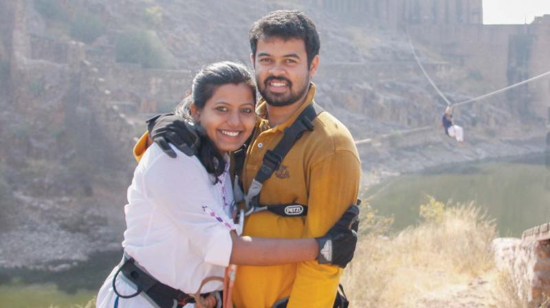 Thara and Gautam. Thara and Gautam.