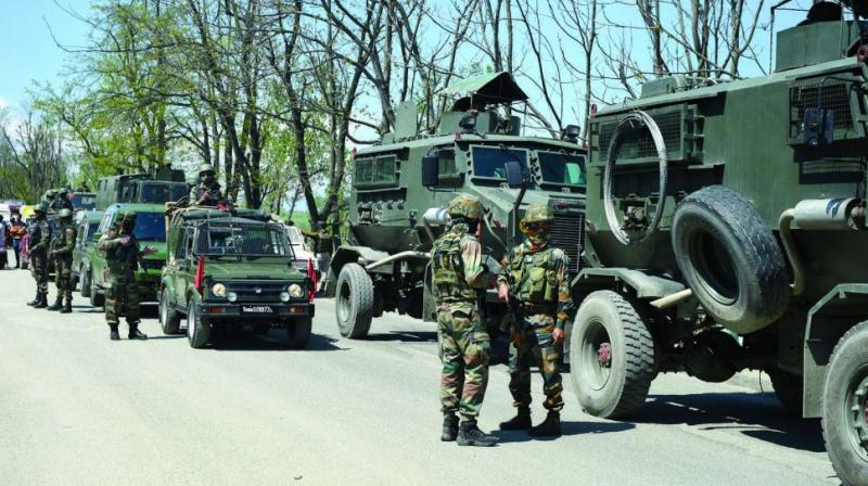 Riot control vehicles have also been kept on standby in some areas where the apprehension of law and order disturbances is more. (Photo: PTI) Riot control vehicles have also been kept on standby in some areas where the apprehension of law and order disturbances is more. (Photo: PTI)