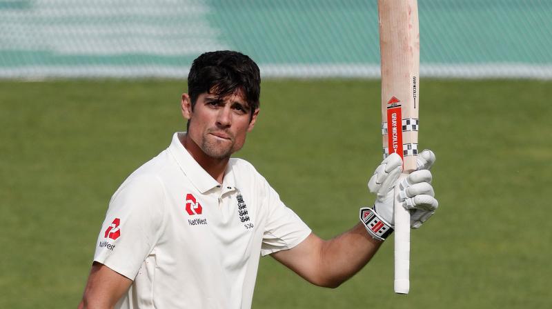 Since the time he walked out to bat, writing the final chapter of his Test career, Cook did not show any signs of nerves or wasn’t overwhelmed by the situation. (Photo: AFP) Since the time he walked out to bat, writing the final chapter of his Test career, Cook did not show any signs of nerves or wasn’t overwhelmed by the situation. (Photo: AFP)