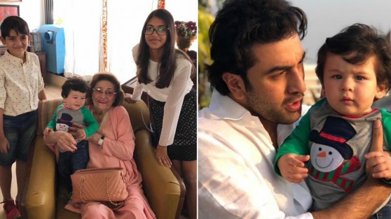 Taimur celebrates Christmas 2017 with the Kapoors. Taimur celebrates Christmas 2017 with the Kapoors.