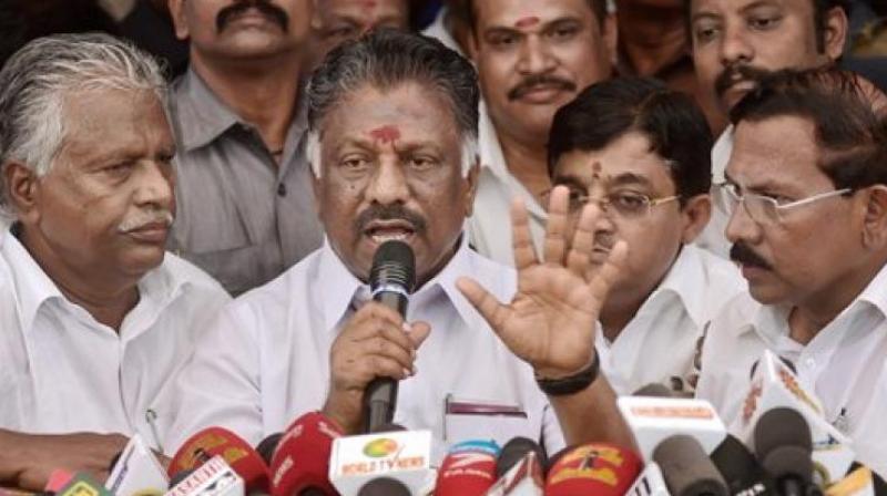 Former Tamil Nadu chief minister O Panneerselvam. (Photo: PTI) Former Tamil Nadu chief minister O Panneerselvam. (Photo: PTI)