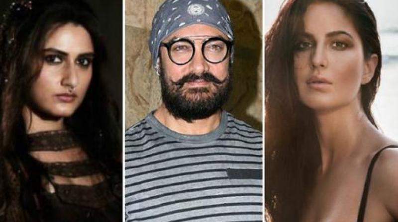 Fatima Shaikh, Aamir Khan and Katrina Kaif. Fatima Shaikh, Aamir Khan and Katrina Kaif.