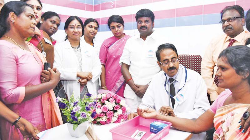 Health minister C. Vijayabaskar inaugurates the Gender Guidance Clinic and Multi-Specialty Clinic for Transgender in RGGG hospital in Chennai on Monday. (Photo: DC) Health minister C. Vijayabaskar inaugurates the Gender Guidance Clinic and Multi-Specialty Clinic for Transgender in RGGG hospital in Chennai on Monday. (Photo: DC)